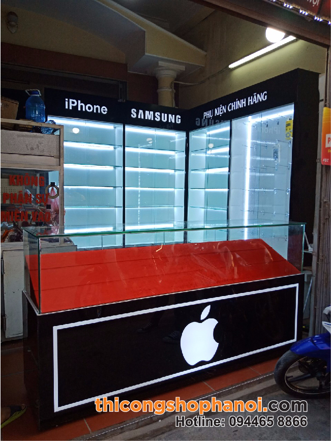 Top 10 mẫu tủ trưng bày điện thoại và phụ kiện cho cửa hàng nhỏ
