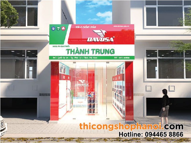 Thiết kế Phòng trưng bày Hãng sơn Davosa