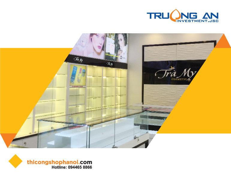 Quy trình thiết kế và thi công shop mỹ phẩm