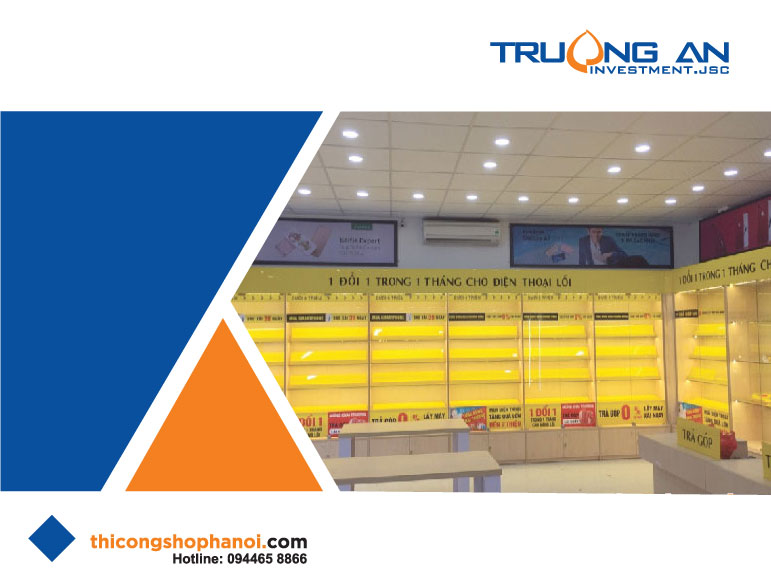 Quy trình thiết kế và thi công shop điện thoại