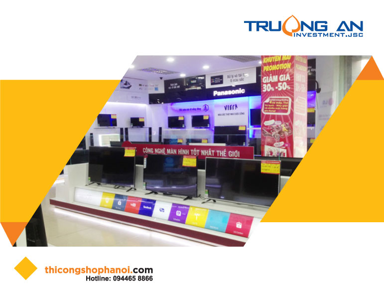 Quy trình thiết kế và thi công showroom điện máy