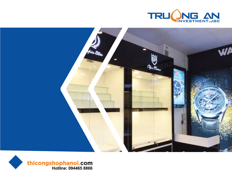 Quy trình thiết kế và thi công shop đồng hồ