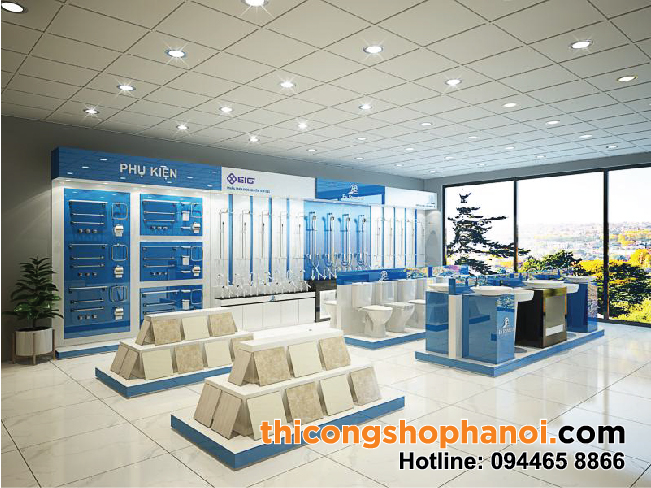 Thiết kế và Thi công Gian hàng TBVS Roca tại Từ sơn Bắc Ninh