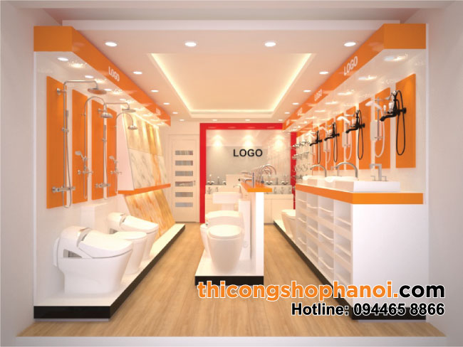 Thiết kế shop thiết bị vệ sinh
