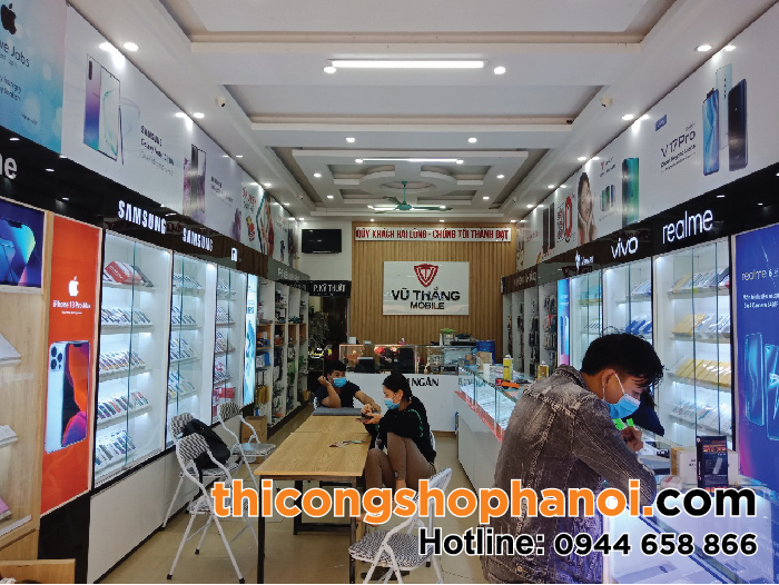 Thiết kế và thi công cửa hàng Điện thoại Vũ Thắng Cơ sở 1 Tại Hoàng Xá Thanh Thủy Phú Thọ-03