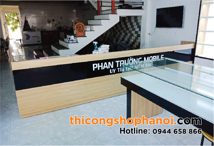 Thiết kế và thi công shop điện thoại tại Bắc Giang-08