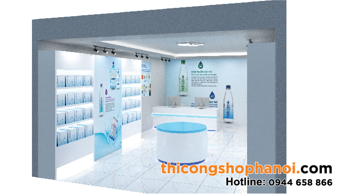 Thiết kế và thi công store trưng bày  sản phẩm nước Ion kiềm-03