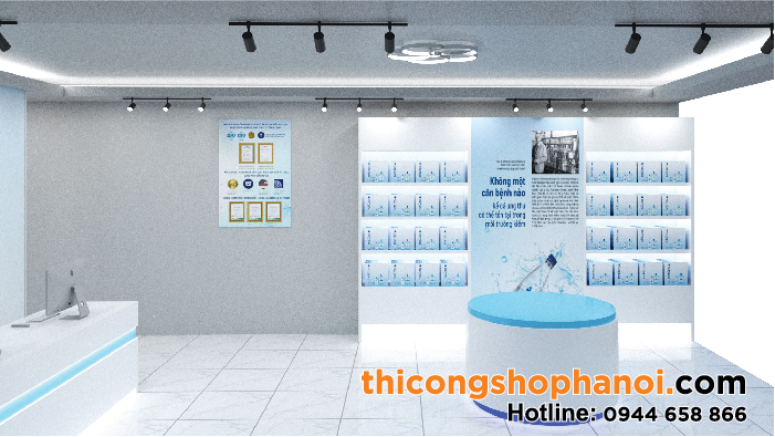 Thiết kế và thi công store trưng bày  sản phẩm nước Ion kiềm-04