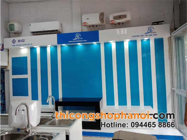 Top 10 mẫu kệ trưng bày sen vòi TBVS đẹp