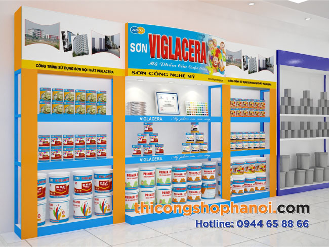 Tủ kệ sơn VIGLACERA nhà máy 59 Thiên Đức, Yên Viên Gia Lâm, Hà Nội