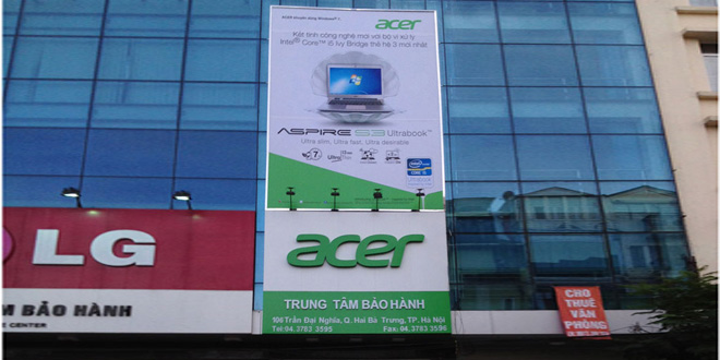 Trung tâm BH hãng Acer tại Hai Bà Trưng HN