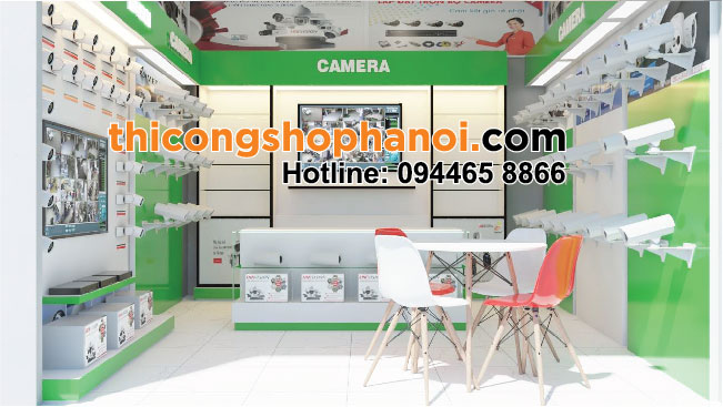 Thiết kế shop trưng bày camera tại Hà Nội