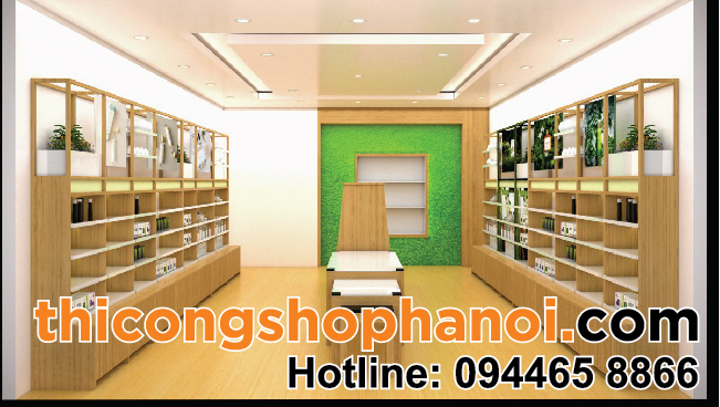 Thiết kế shop mỹ phẩm mang phong cách the body shop